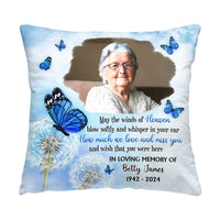 Personalized May the Winds of Heaven Blow Memorial Pillow 35475 thumb 1