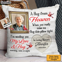 Personalized A Hug From Heaven Memorial Pillow 35477 thumb 1
