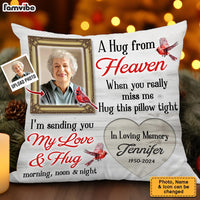 Personalized A Hug From Heaven Memorial Pillow 35477 thumb 1