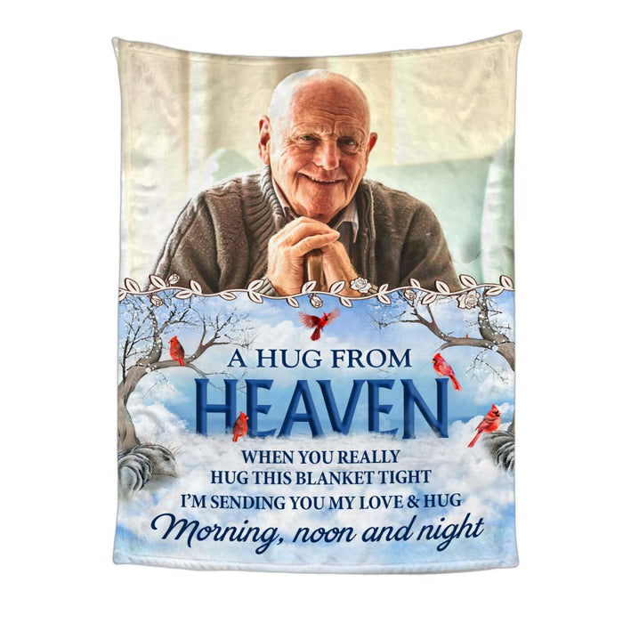 Personalized Memorial  A Hug From Heaven Blanket 35489 1