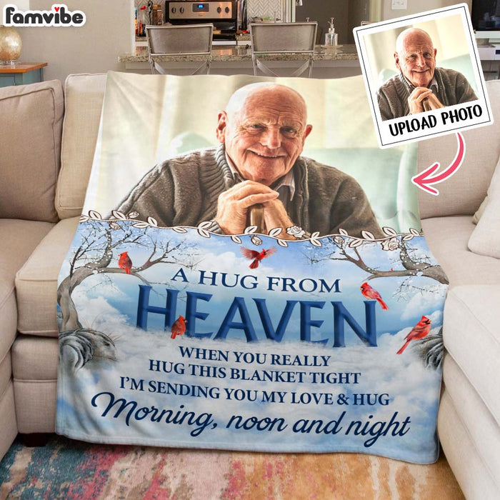 Personalized Memorial  A Hug From Heaven Blanket 35489 1