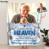 Personalized Memorial  A Hug From Heaven Blanket 35489 thumb 1