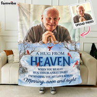 Personalized Memorial  A Hug From Heaven Blanket 35489 thumb 1