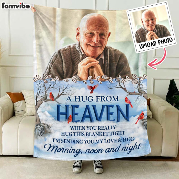 Personalized Memorial  A Hug From Heaven Blanket 35489 1