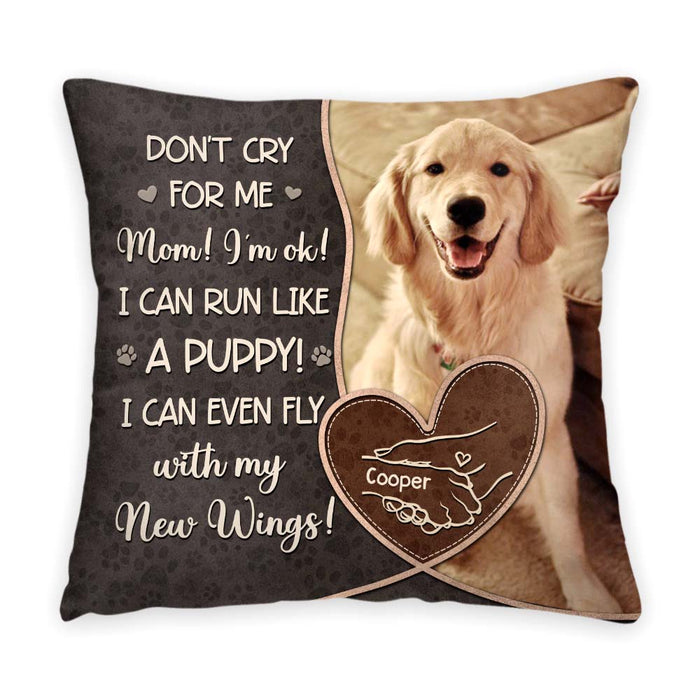 Personalized Custom Photo Don't Cry For Me Mom Pillow 35502 1