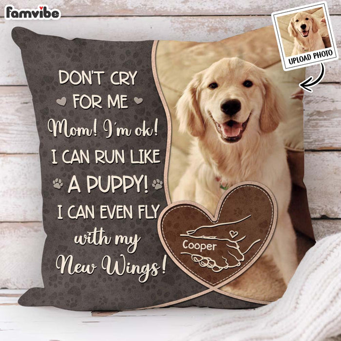 Personalized Custom Photo Don't Cry For Me Mom Pillow 35502 1