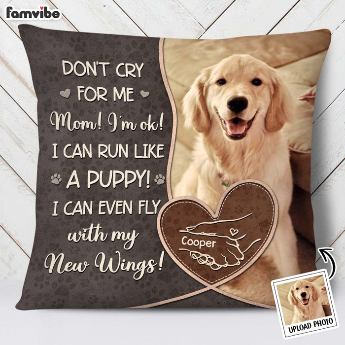 Personalized Custom Photo Don't Cry For Me Mom Pillow 35502 1