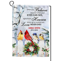 Personalized Gift For Family Members Memorial Cardinal Flag 35633 thumb 1