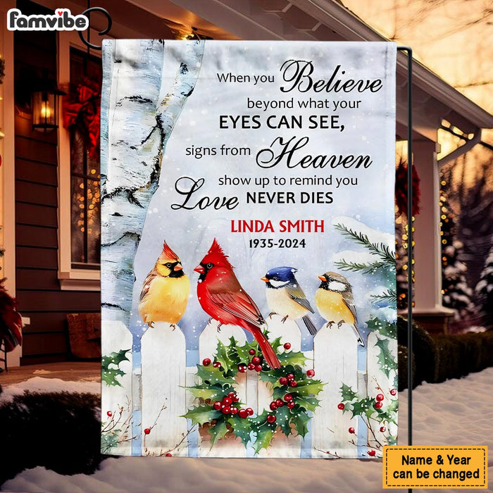 Personalized Gift For Family Members Memorial Cardinal Flag 35633 1