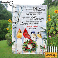 Personalized Gift For Family Members Memorial Cardinal Flag 35633 thumb 1