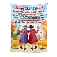 Personalized Long Distance Gift For Sister Friends Besties Always Close At Heart Blanket 35640 thumb 1
