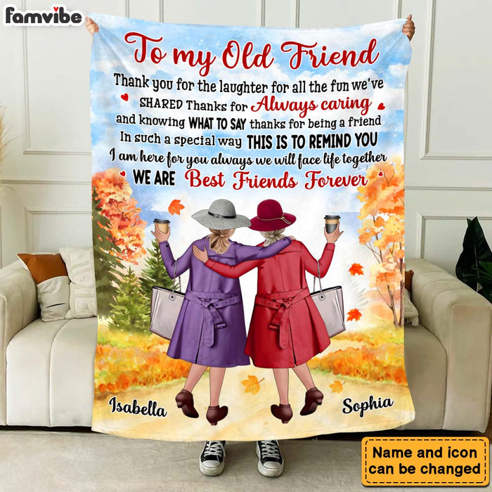Personalized Long Distance Gift For Sister Friends Besties Always Close At Heart Blanket 35640 1