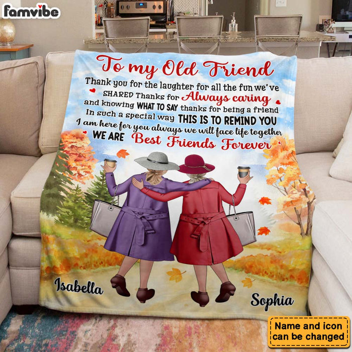 Personalized Long Distance Gift For Sister Friends Besties Always Close At Heart Blanket 35640 1