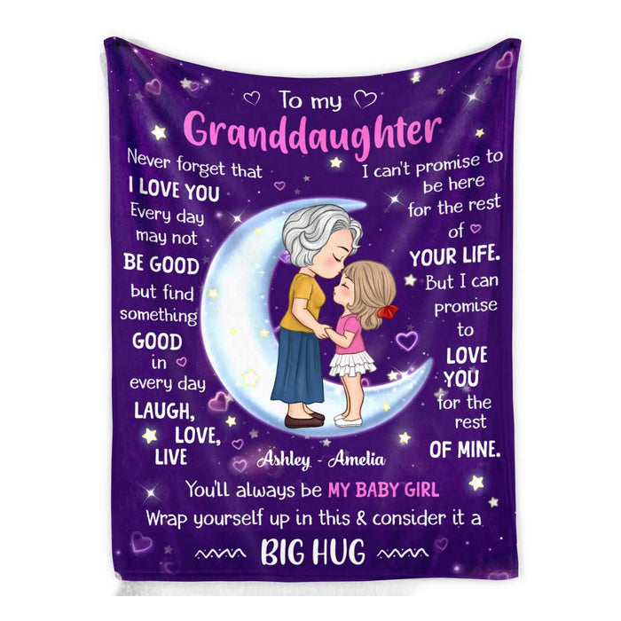 Personalized Gift For Grandma Granddaughter Never Forget That I Love You Blanket 35682 1