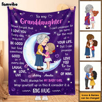 Personalized Gift For Grandma Granddaughter Never Forget That I Love You Blanket 35682 thumb 1
