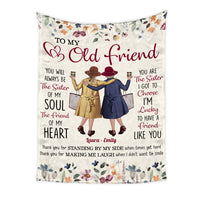 Personalized Gift For Friends Standing By My Side Blanket 35693 thumb 1