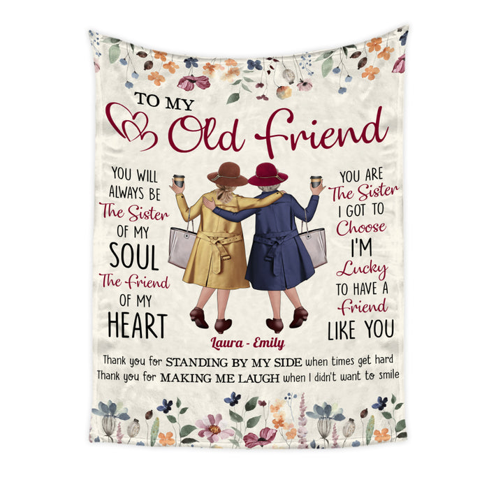 Personalized Gift For Friends Standing By My Side Blanket 35693 1