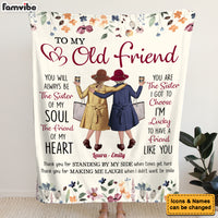 Personalized Gift For Friends Standing By My Side Blanket 35693 thumb 1