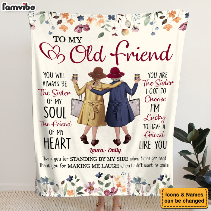 Personalized Gift For Friends Standing By My Side Blanket 35693 1