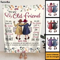 Personalized Gift For Friends Standing By My Side Blanket 35693 thumb 1