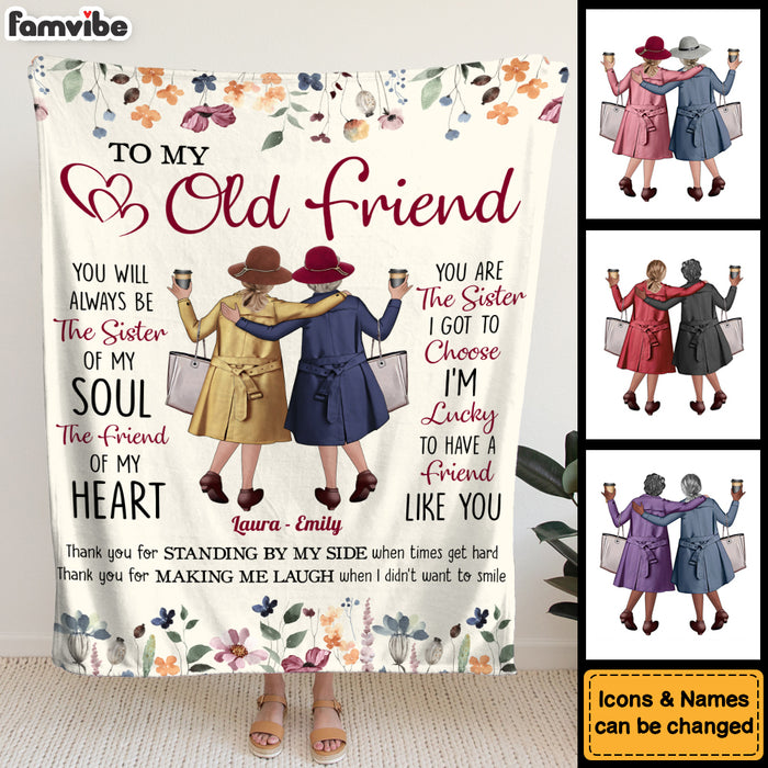 Personalized Gift For Friends Standing By My Side Blanket 35693 1