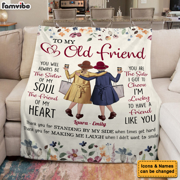 Personalized Gift For Friends Standing By My Side Blanket 35693 1