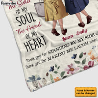 Personalized Gift For Friends Standing By My Side Blanket 35693 thumb 1
