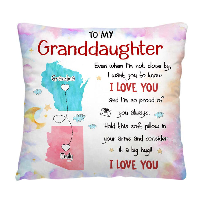 Personalized Gift For Granddaughter Long Distance Pillow 35706 1