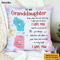 Personalized Gift For Granddaughter Long Distance Pillow 35706 thumb 1