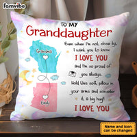 Personalized Gift For Granddaughter Long Distance Pillow 35706 thumb 1