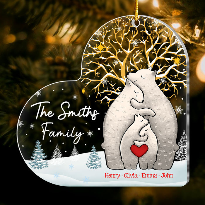 Personalized Bear Family Ornament 35743 1