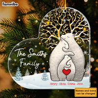 Personalized Bear Family Ornament 35743 thumb 1