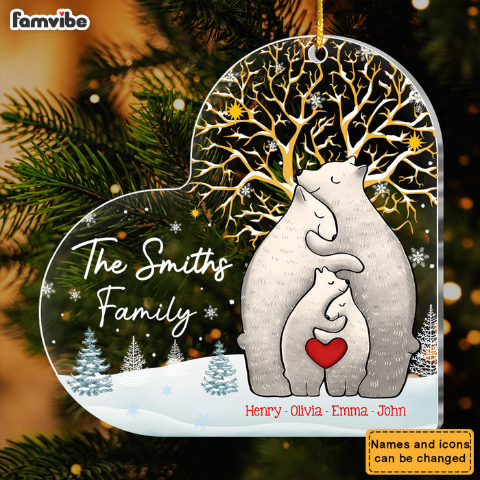 Personalized Bear Family Ornament 35743 1