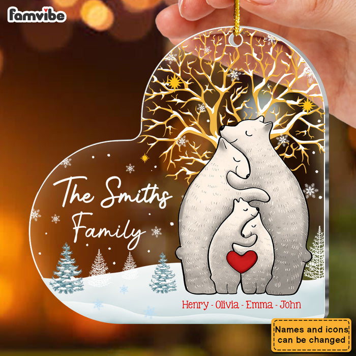 Personalized Bear Family Ornament 35743 1