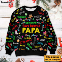 Personalized Gift For Grandpa Name Word Art Ugly Sweater 35773 thumb 1