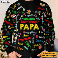 Personalized Gift For Grandpa Name Word Art Ugly Sweater 35773 thumb 1