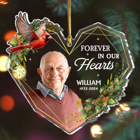Personalized Memorial Forever In Our Heart Ornament 35787 thumb 1