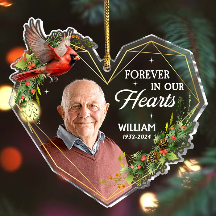 Personalized Memorial Forever In Our Heart Ornament 35787 1