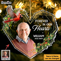 Personalized Memorial Forever In Our Heart Ornament 35787 thumb 1