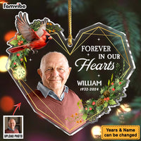 Personalized Memorial Forever In Our Heart Ornament 35787 thumb 1