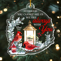 Personalized Memorial Gift Cardinal Ornament 35798 thumb 1