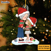 Personalized Grandma Kisses Granddaughter Ornament 35890 thumb 1