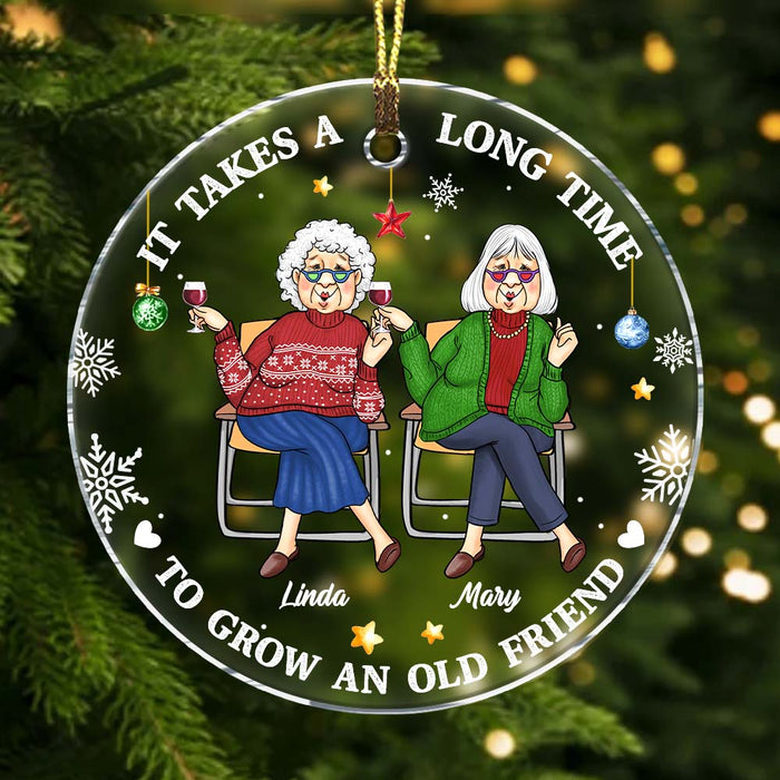 Personalized Gift For Friends Acrylic Circle Ornament 35897 1