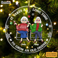 Personalized Gift For Friends Acrylic Circle Ornament 35897 thumb 1