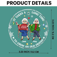 Personalized Gift For Friends Acrylic Circle Ornament 35897 thumb 1