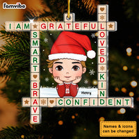 Personalized Family Crossword Art Puzzel Ornament 35904 thumb 1