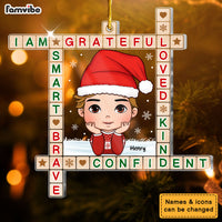 Personalized Family Crossword Art Puzzel Ornament 35904 thumb 1