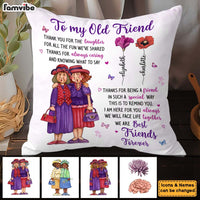 Personalized Gift For Old Friends Besties Sisters Pillow 35905 thumb 1