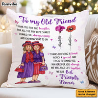 Personalized Gift For Old Friends Besties Sisters Pillow 35905 thumb 1