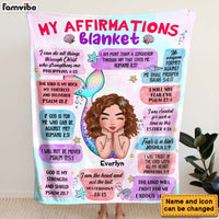 Personalized Affirmation Mermaid Blanket For Granddaughter 35928 thumb 1